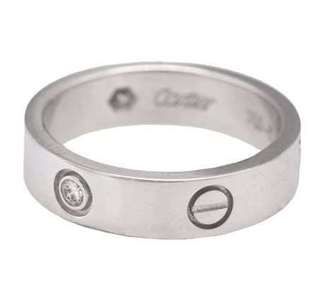 screw ring cartier|cartier stainless steel love ring.